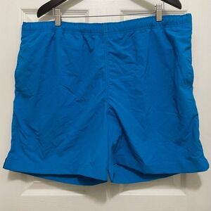 NEW Lands'‎ End Swim Shorts Blue Swimsuit Mesh Lined Drawstring XL 40 - 42 NWT